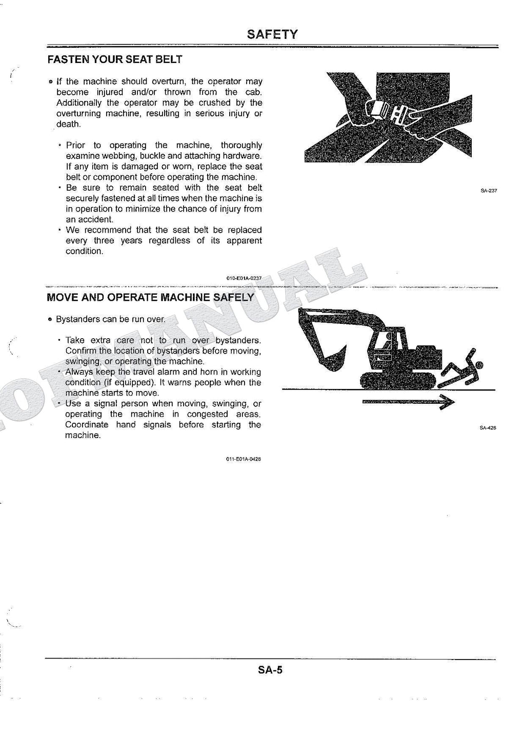 HITACHI EX330LC-5 EX370-5 Excavator Repair Service Workshop manual