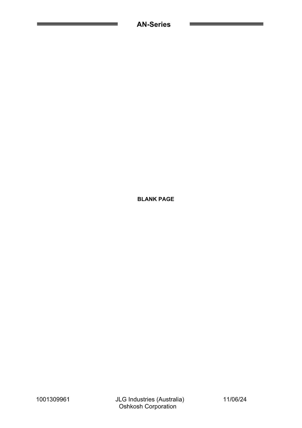 JLG 6308AN 6308AN-6 8308AN 9308AN Series Lighting TOWER Parts Catalog Manual