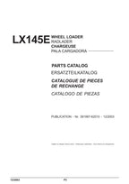 Hitachi LX145E Wheel Loader Parts Catalog Manual SN 391F1001-up