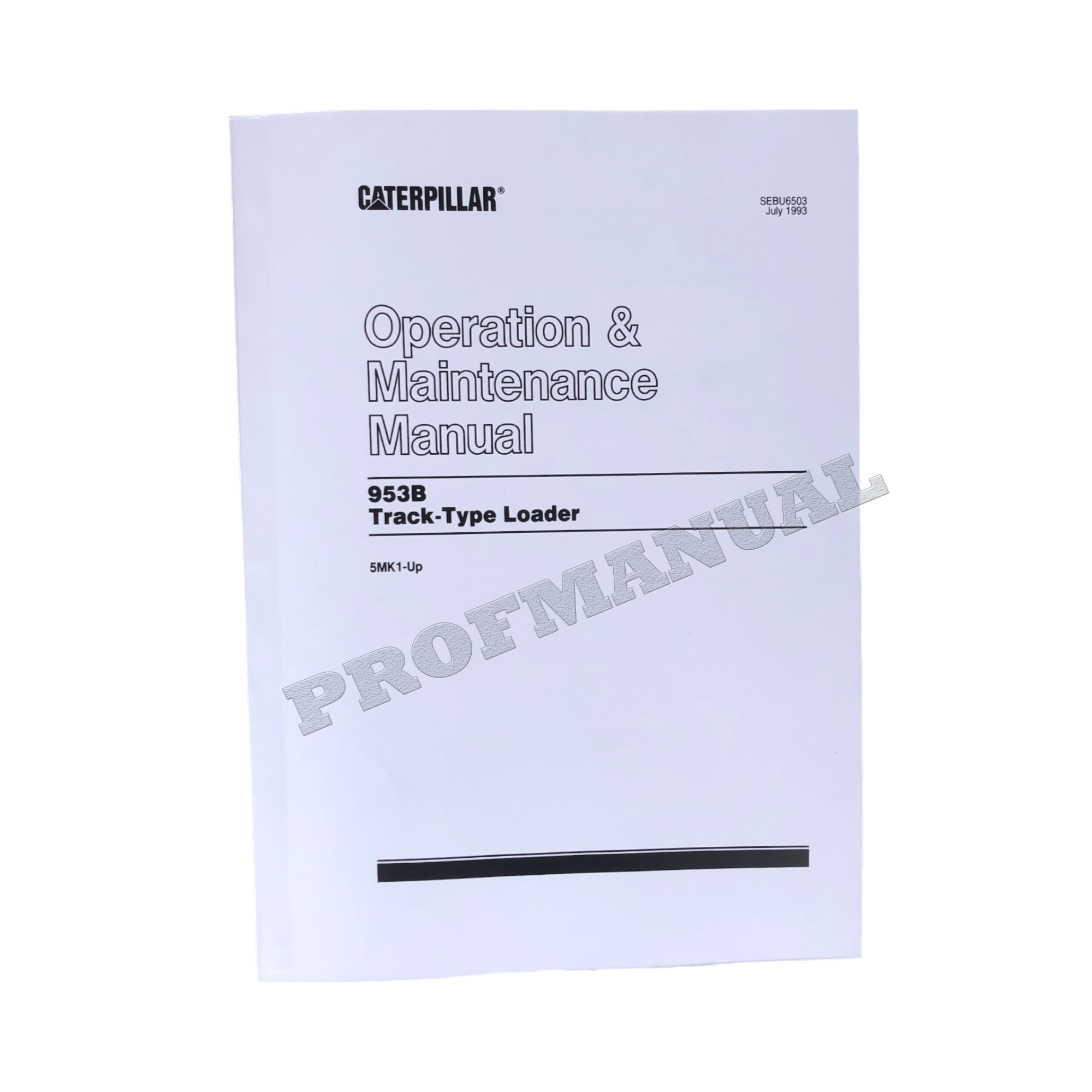 Manual de mantenimiento del operador del cargador de cadenas Caterpillar 953B