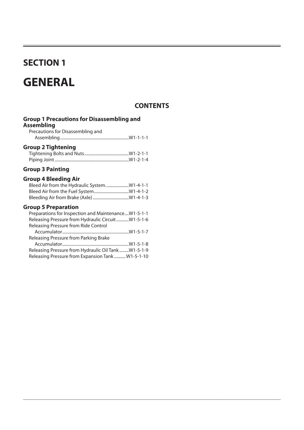 Hitachi ZW180-6 Wheel Loader Workshop Manual