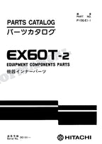 HITACHI EX60T-2 Equip Component Telescopic Crawler Crane Parts Catalog Manual