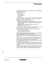 Liebherr L580 Wheel Loader Operators manual serial 0522