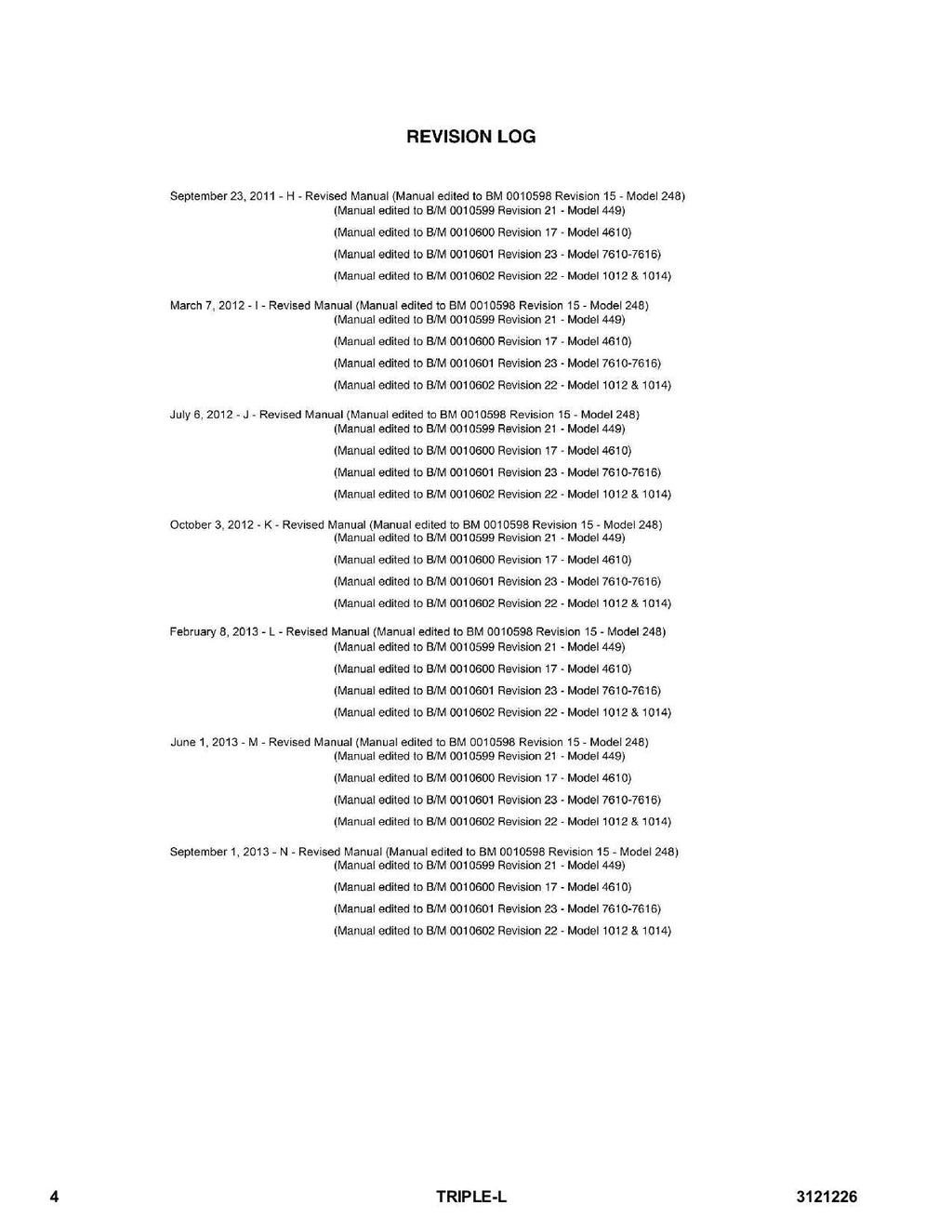 JLG UT49 UT610 UT612 UT614 UT912 UT914 Trailer Parts Catalog Manual