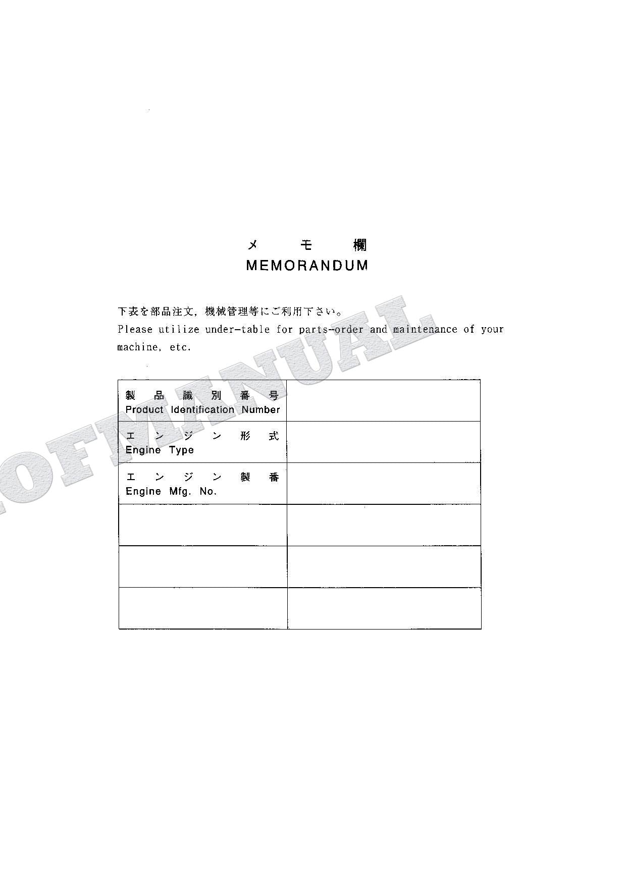 HITACHI EX100-5 EX100M-5 EX110M-5 EX100-5E Equip Excavator Parts Catalog Manual