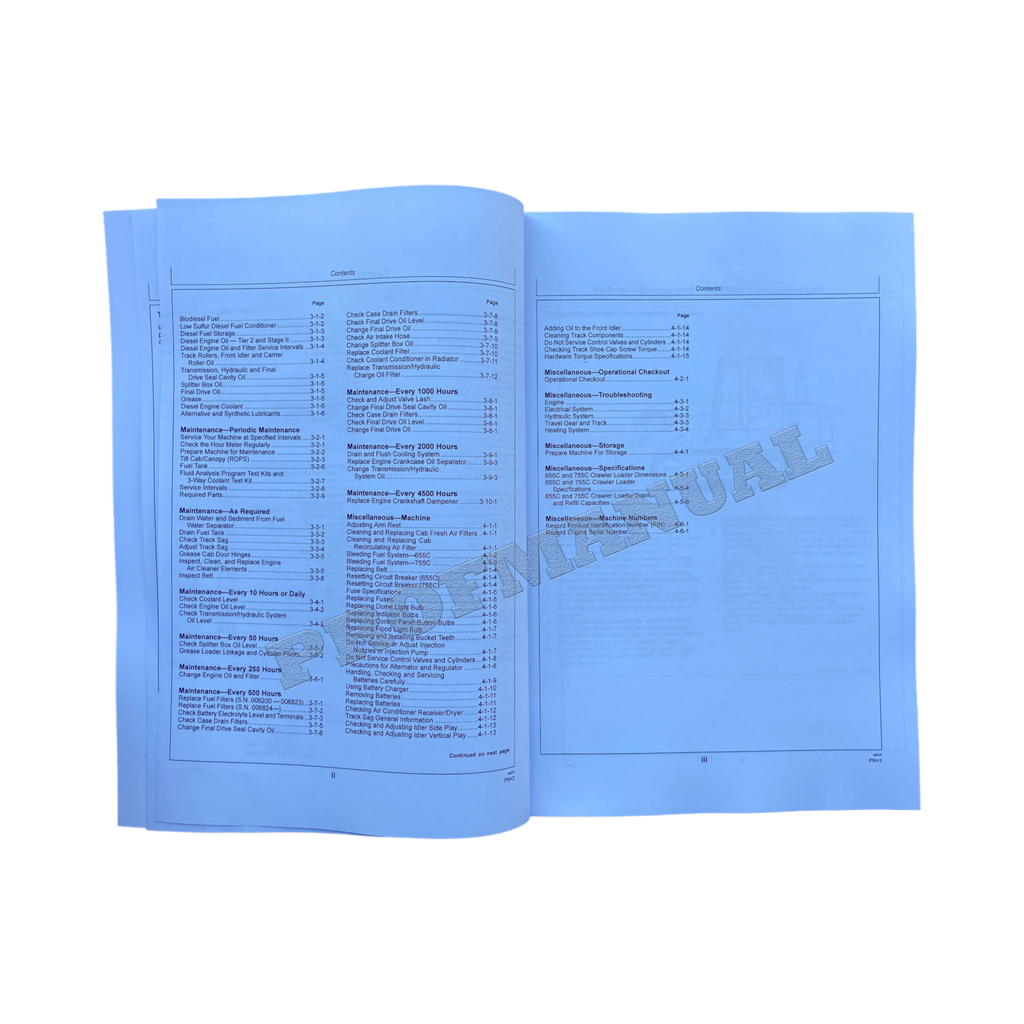 MANUAL DEL OPERADOR DEL CARGADOR SOBRE ORUGAS JONH DEERE 655CII 755CII 655C II + ¡BONIFICACIÓN! 