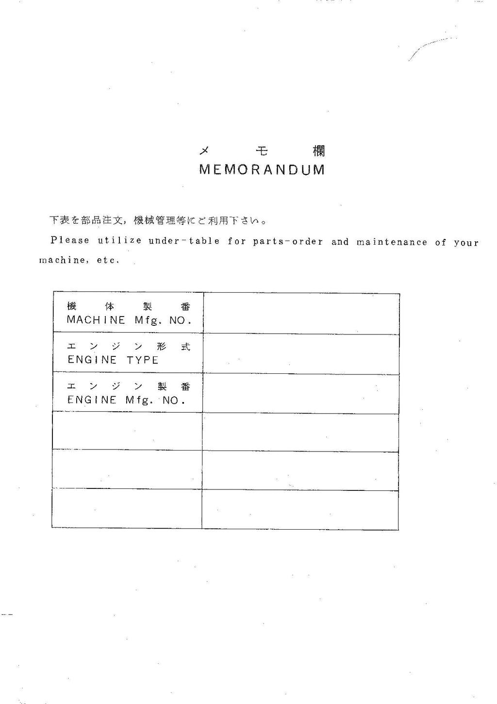 Hitachi LX20 Wheel Loader Parts Catalog Manual SN 1753-up