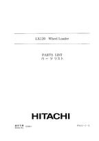 Hitachi LX120 Wheel Loader Parts Catalog Manual SN 0106-up