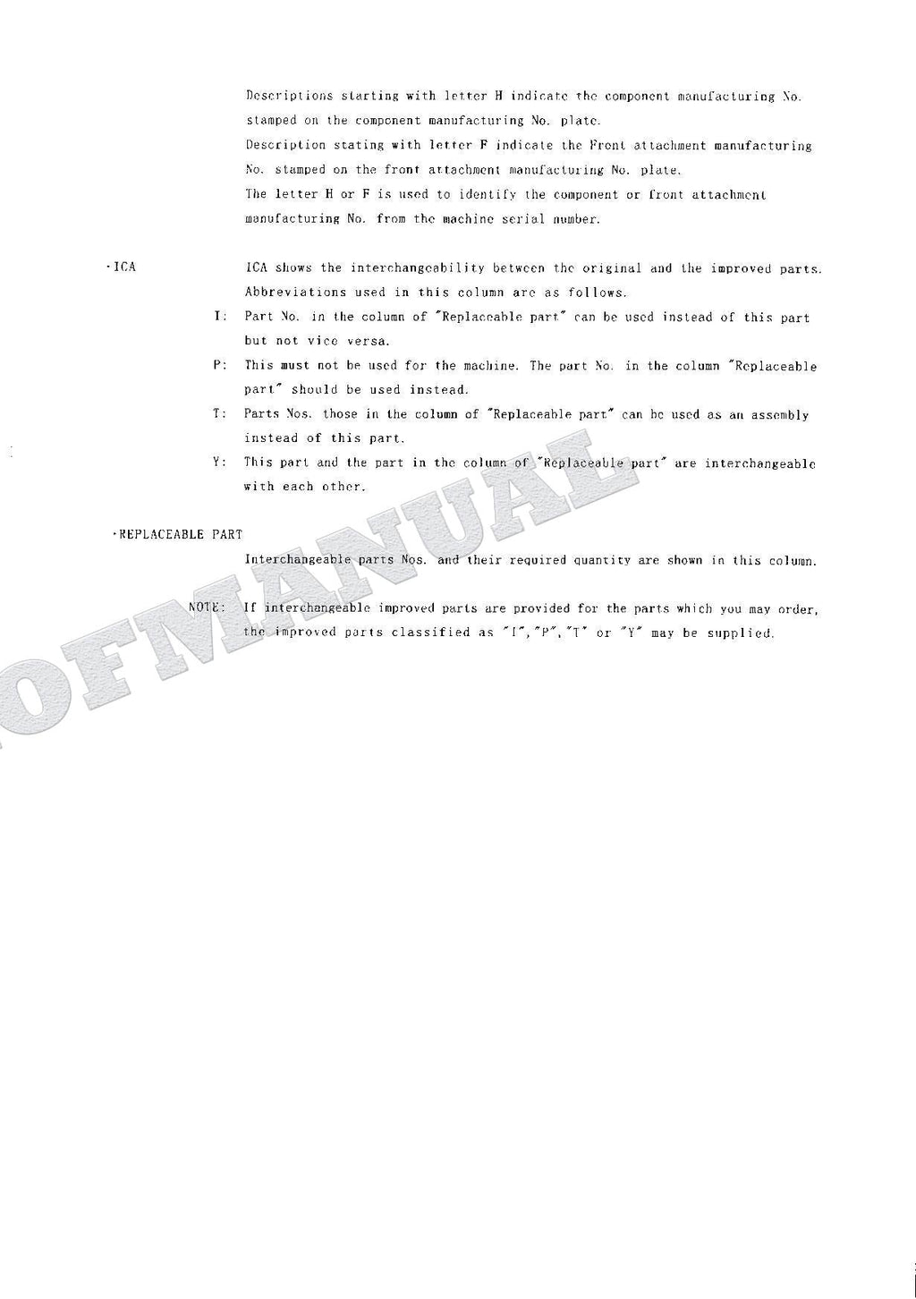 HITACHI EX125WD-5 Excavator Parts Catalog Manual SN 005101