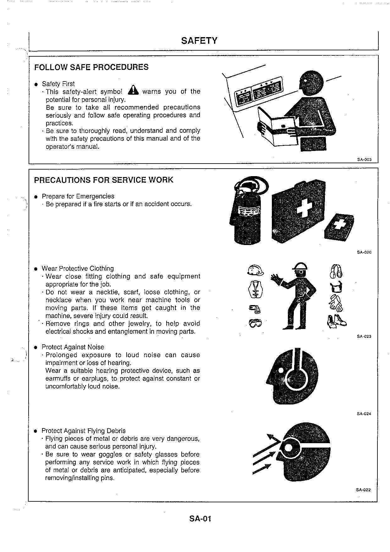 Hitachi EX55UR Excavator Operational Test Troubleshooting Service manual