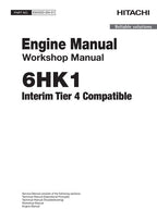 HITACHI 6HK1 ENGINE SERVICE MANUAL EWDDDEN01