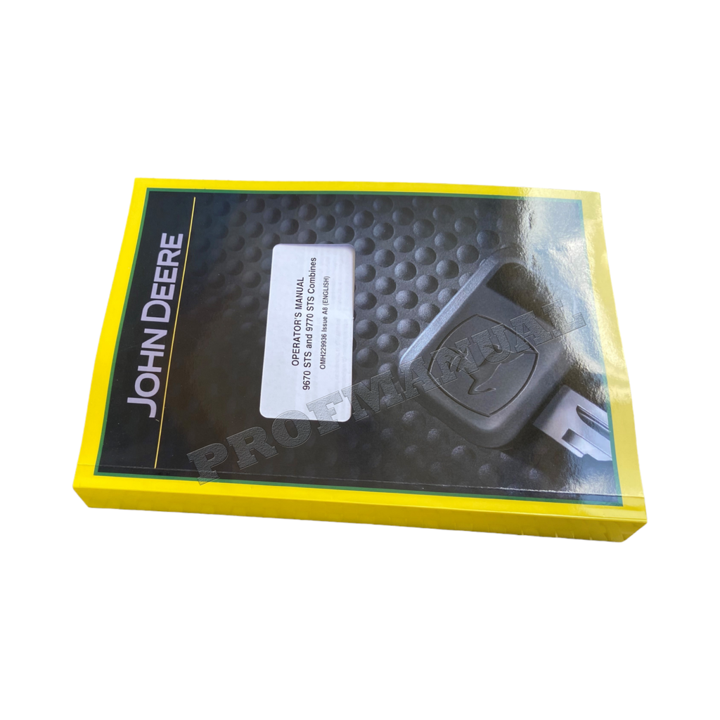 JOHN DEERE 9670 9770 STS MANUAL DEL OPERADOR DE LA COSECHADORA + ¡BONIFICACIÓN! 