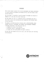 HITACHI UH031 Excavator Service Manual