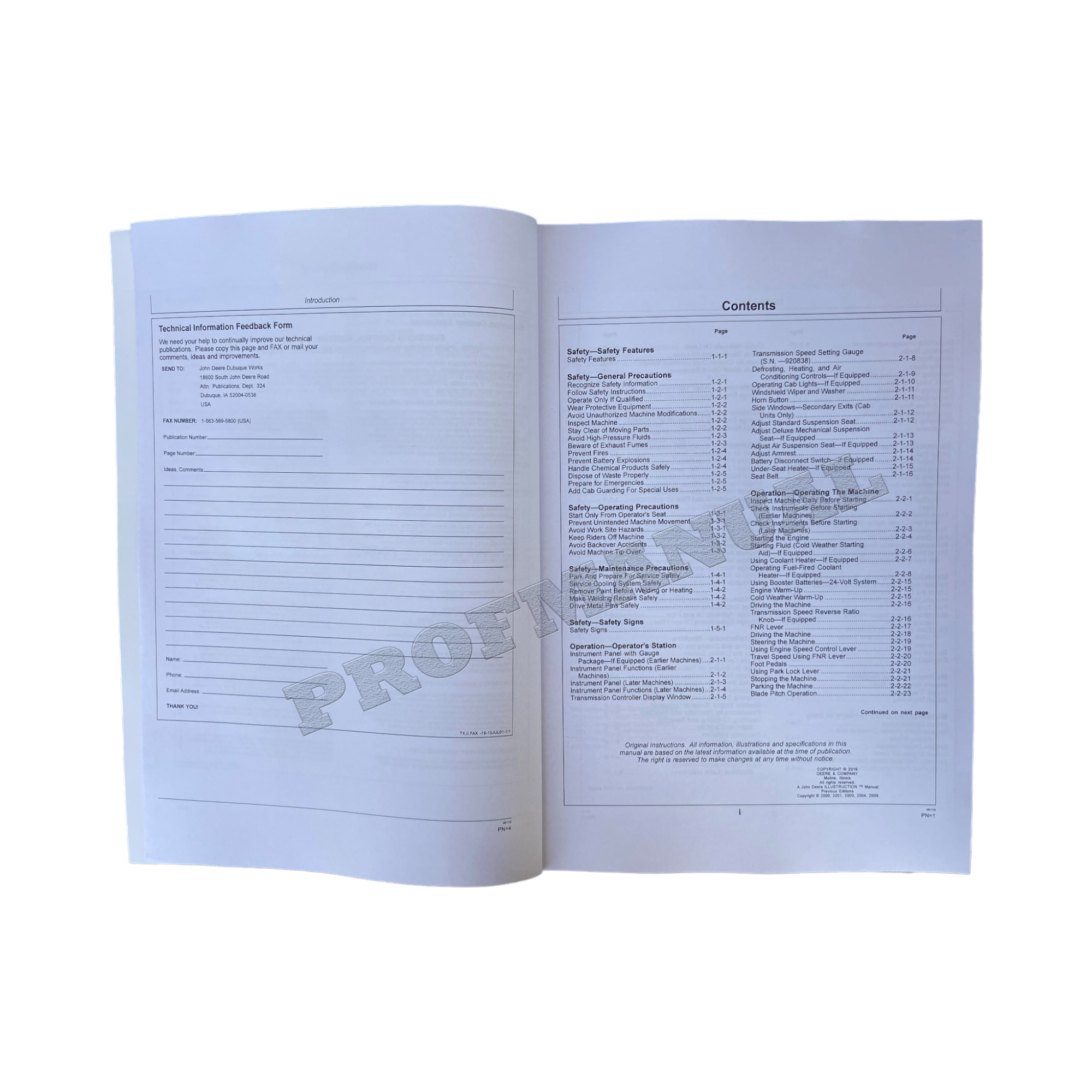 MANUAL DEL OPERADOR DE LA TOPADORA SOBRE ORUGAS JONH DEERE 700H 