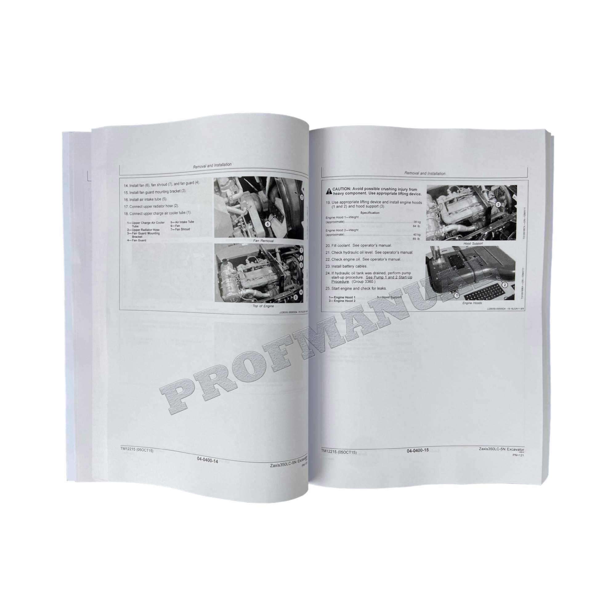 HITACHI ZAXIS 350LC-5N EXCAVATOR REPAIR SERVICE MANUAL + !BONUS!