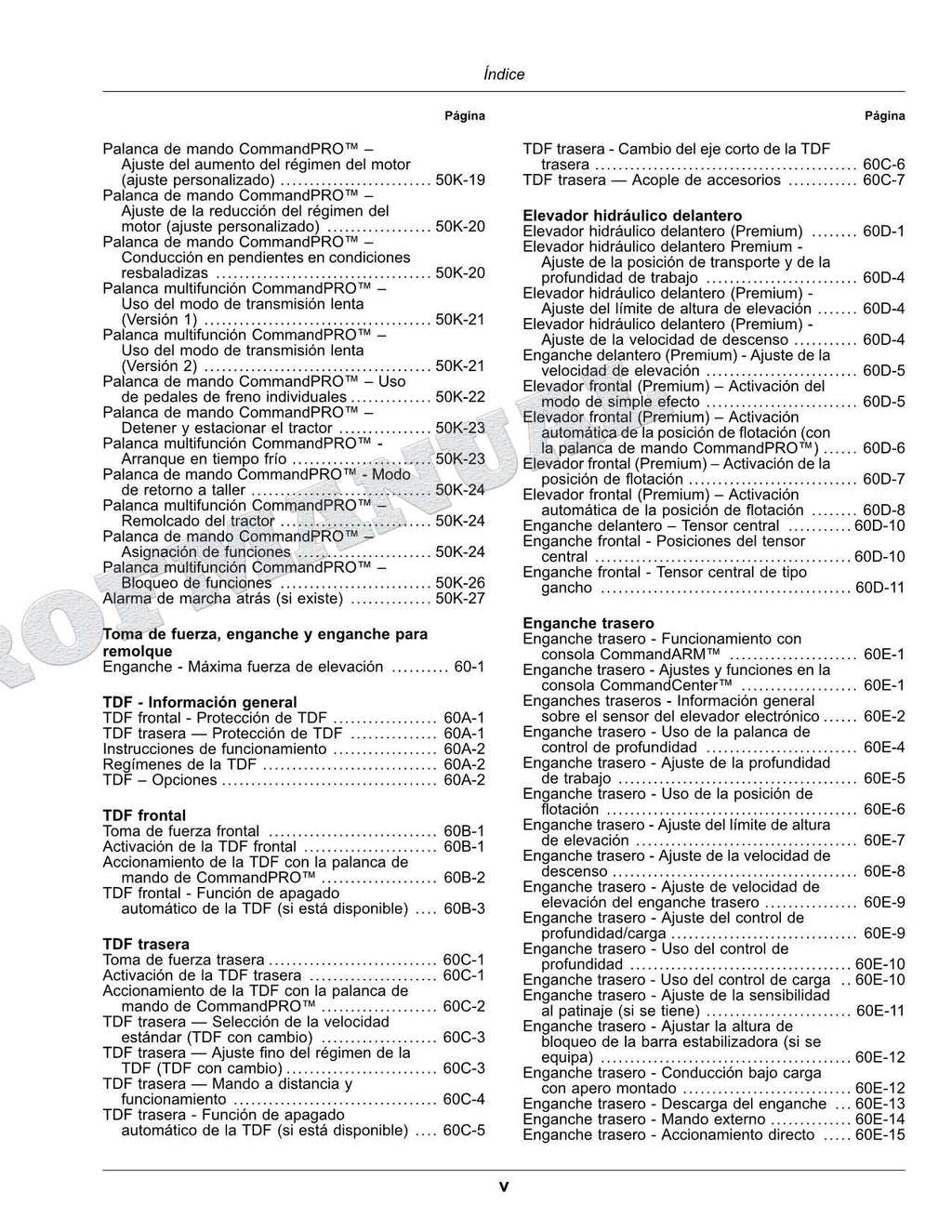 John Deere 6230R 6250R Tractor Manual del Operador Español MY2019-