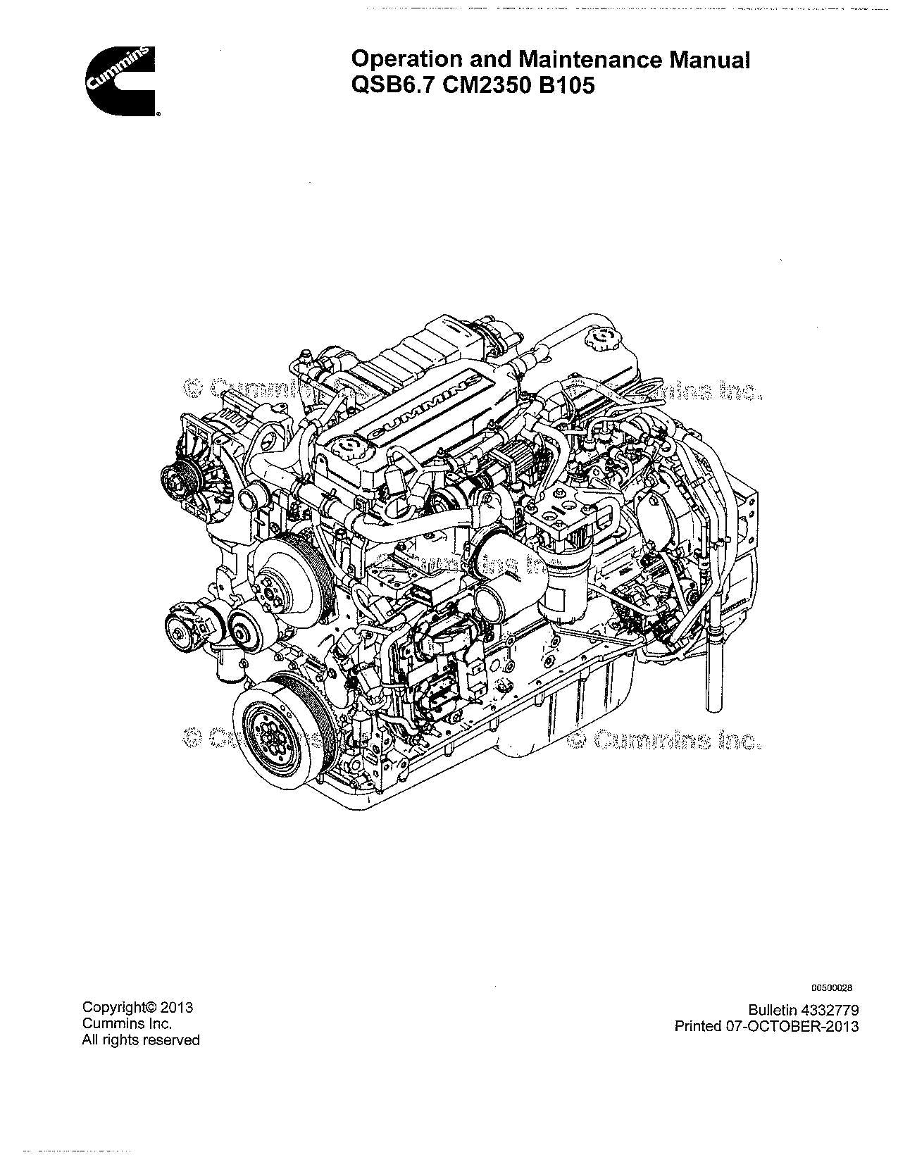 Manual de operación y mantenimiento del motor Hyundai CUMMINS QSB6.7 Tier4 Final