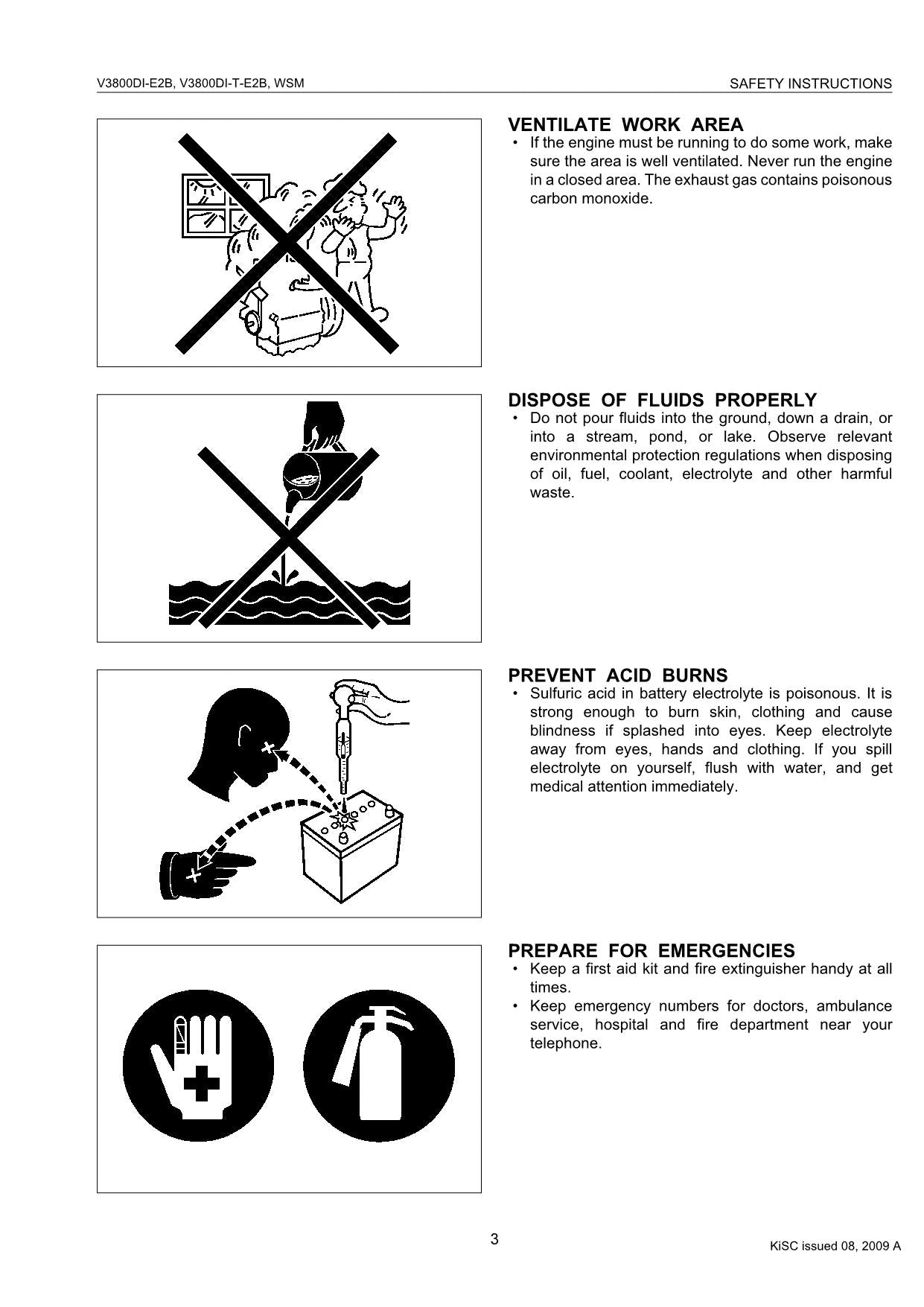 Hitachi V3800-E2B Wheel Loader Engine Manual