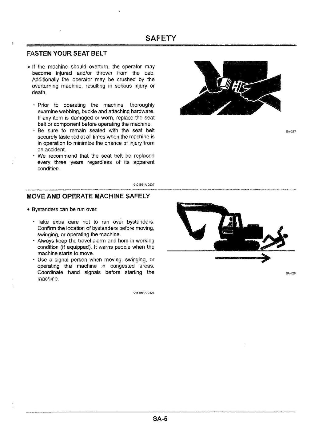 HITACHI EX100-5 EX100M-5 Excavator Troubleshooting Technical Manual