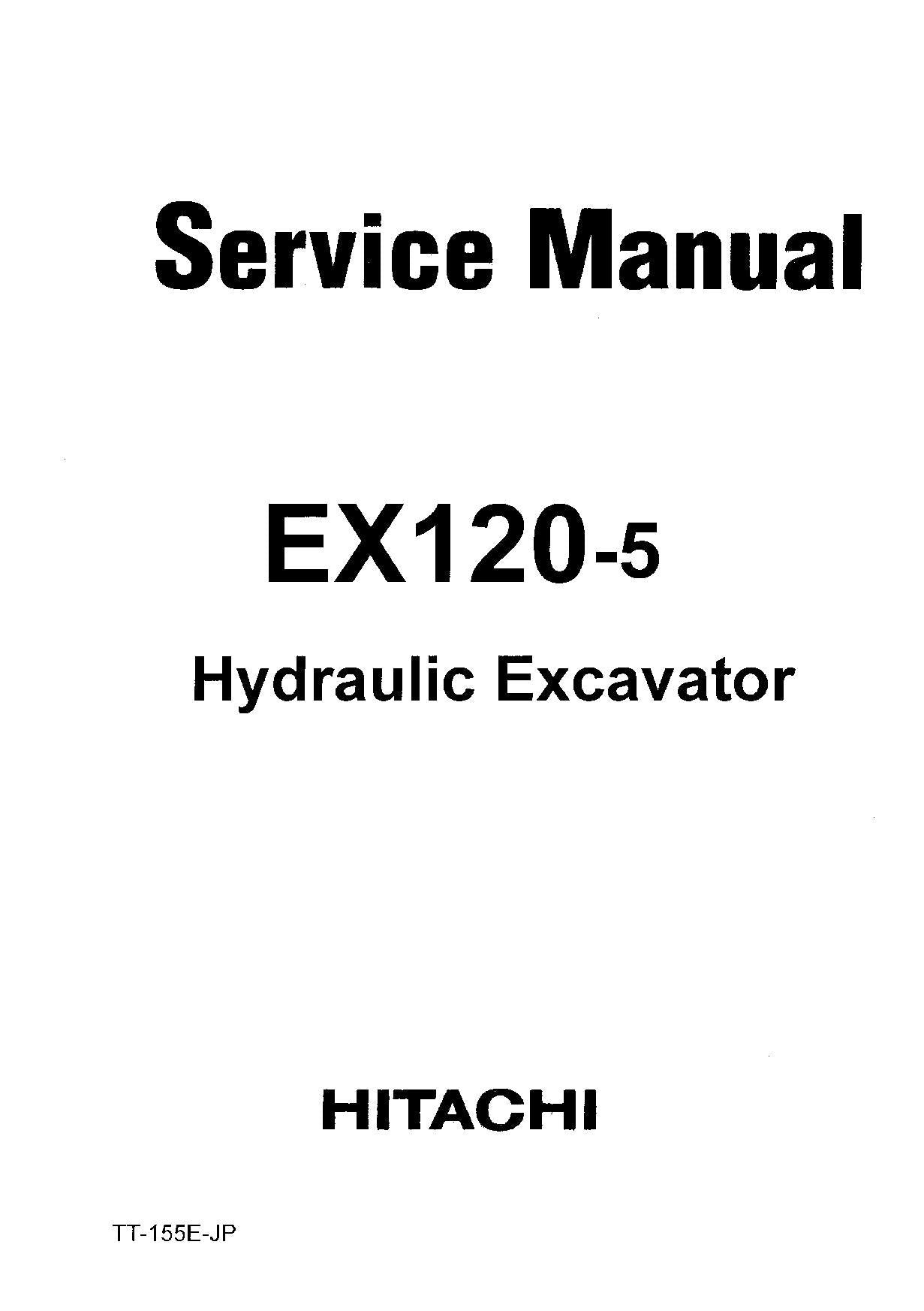 HITACHI EX120-5 Excavator Troubleshooting Technical Manual