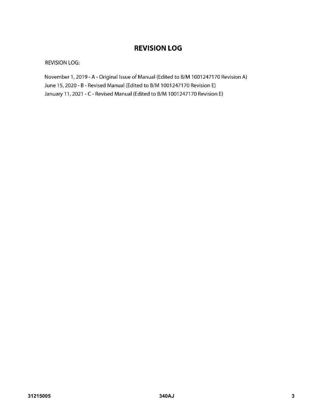 Manual del catálogo de piezas del elevador de pluma JLG 340AJ 31215005