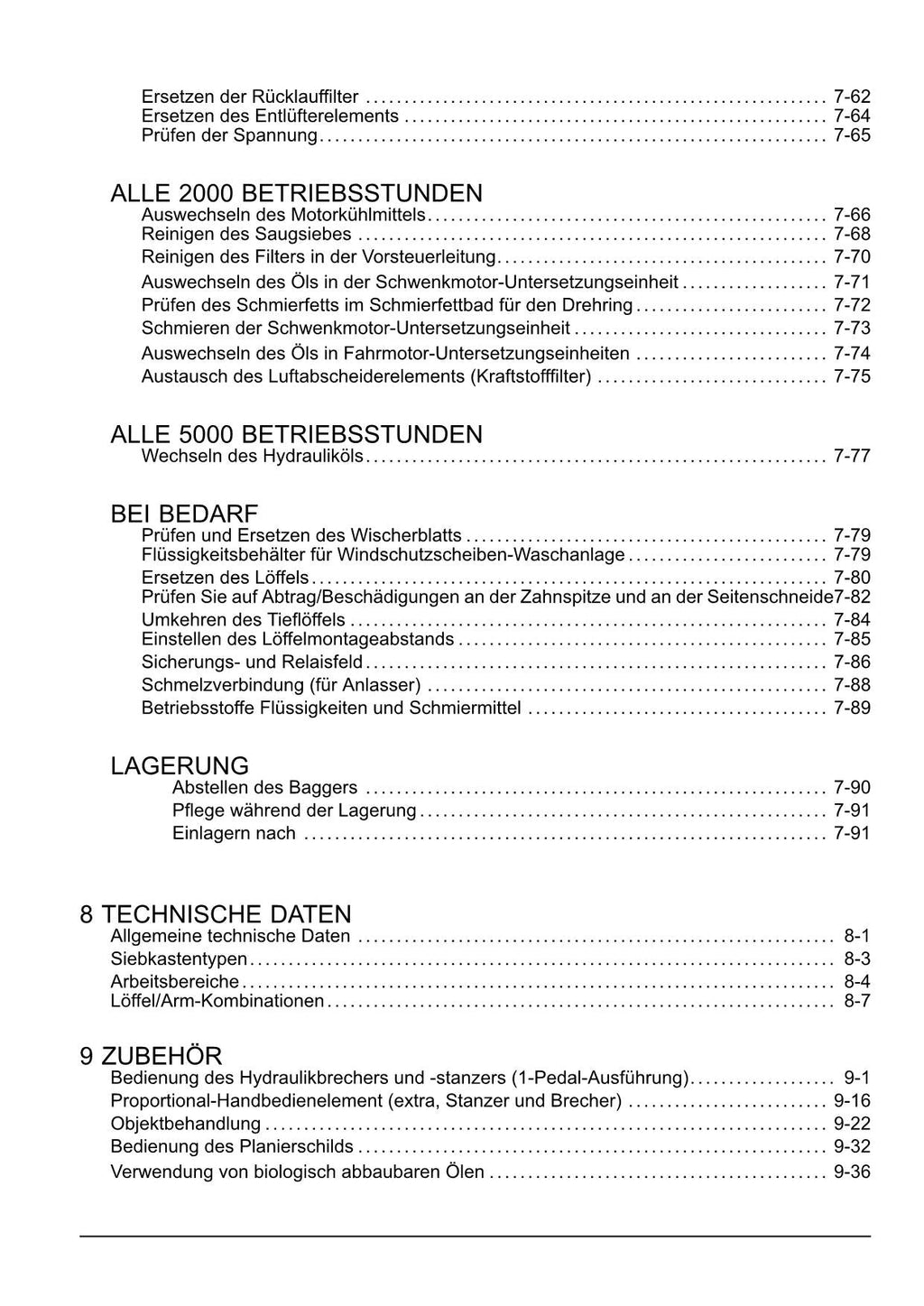 New Holland E260C SR Bagger Betriebsanleitung