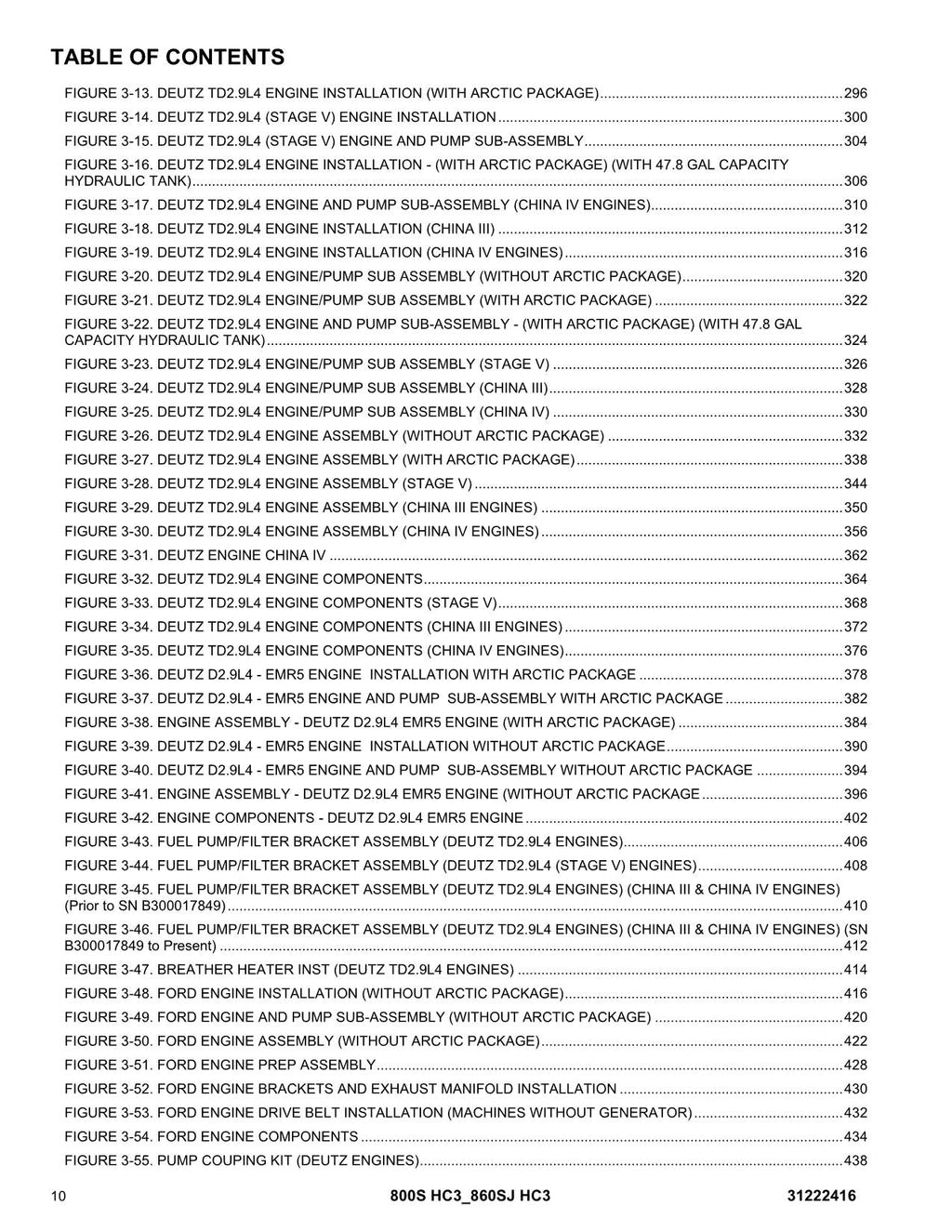 JLG 800S HC3 860SJ HC3 Boom Lift  Parts Catalog Manual