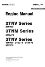 Hitachi YANMAR 2TNV70 3TNM74 3TNV70 3TNV74 3TNV76 3TNV8 Engine Service manual