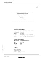 Liebherr ER974 B Excavator Operators manual