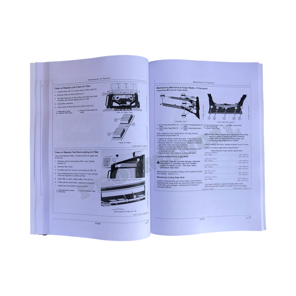 MANUAL DEL OPERADOR DE LA TOPADORA SOBRE ORUGAS JONH DEERE 850J + ¡BONIFICACIÓN! 