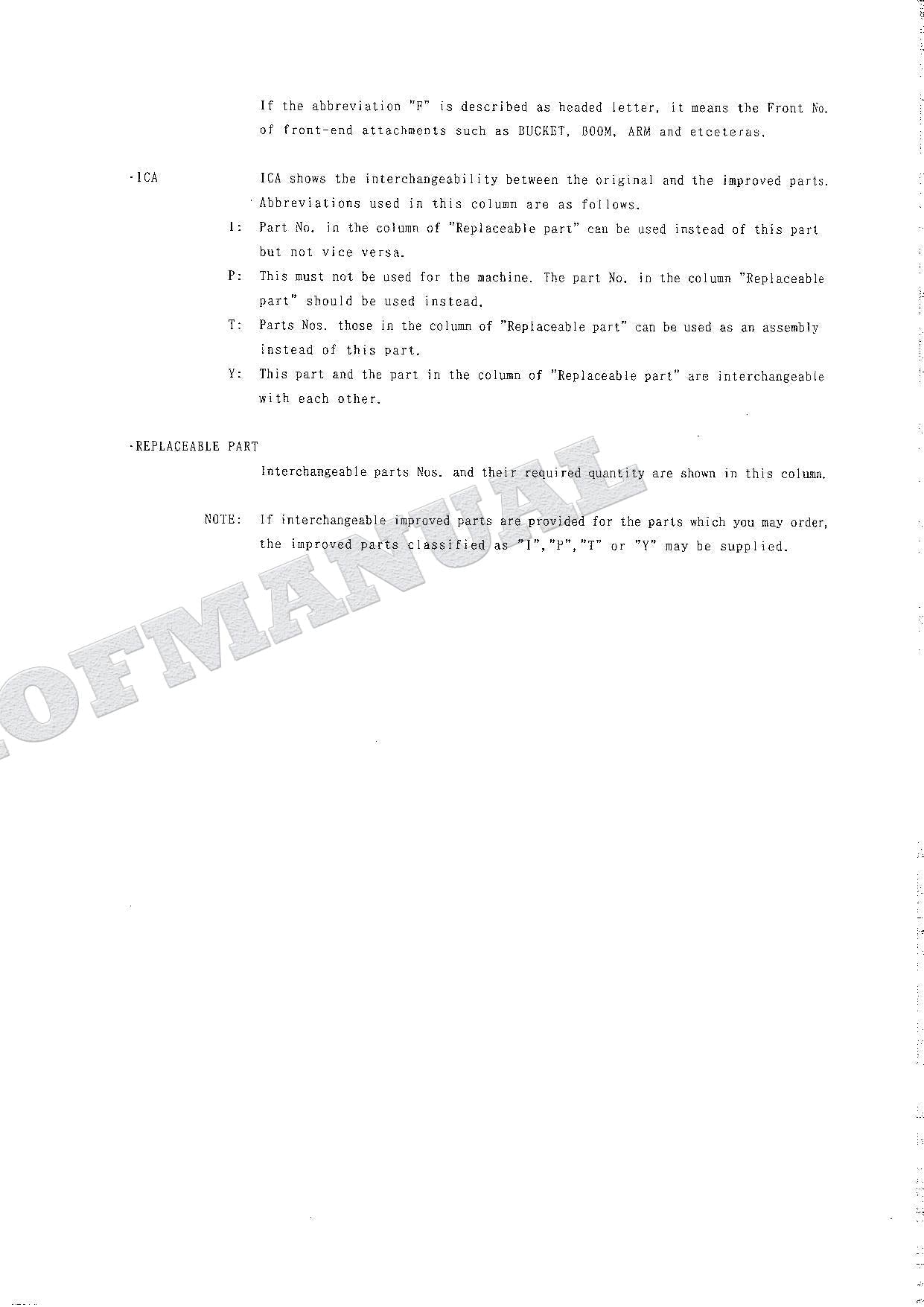 HITACHI EX70LCK-5 Excavator Parts Catalog Manual SN 50001-