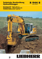 Liebherr R944 B Litronic bagger Betriebsanleitung Wartungsanleitung
