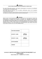 New Holland E265B E305B Bagger Betriebsanleitung