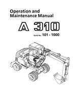 Liebherr A310 Excavator  Operators manual