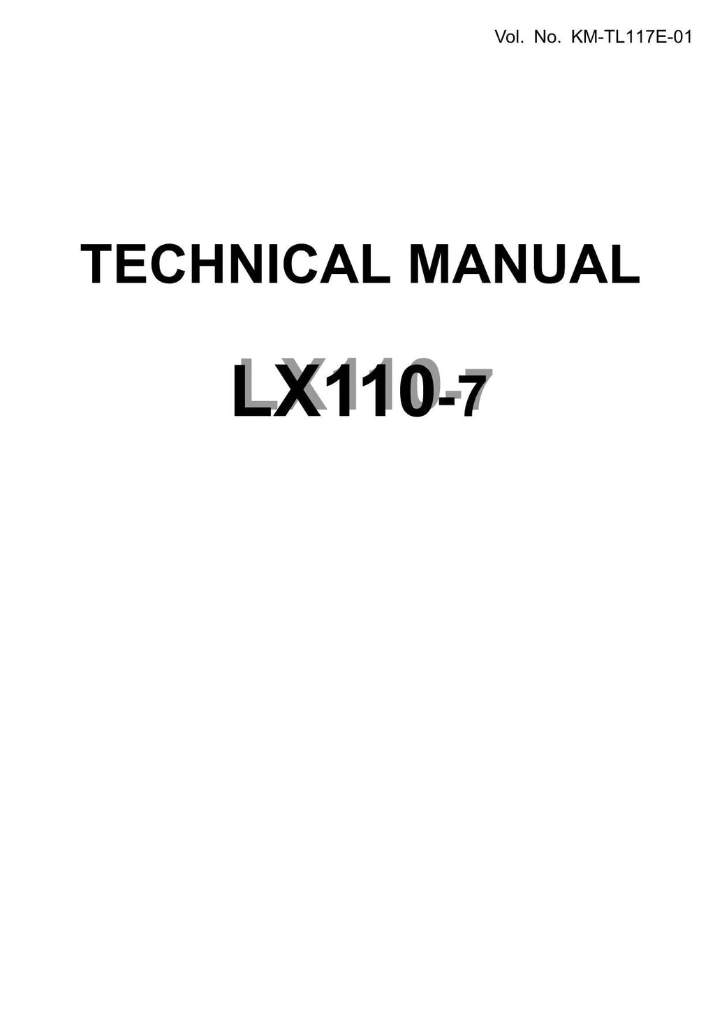 Hitachi LX110-7 Wheel Loader Technical Manual +Schematics