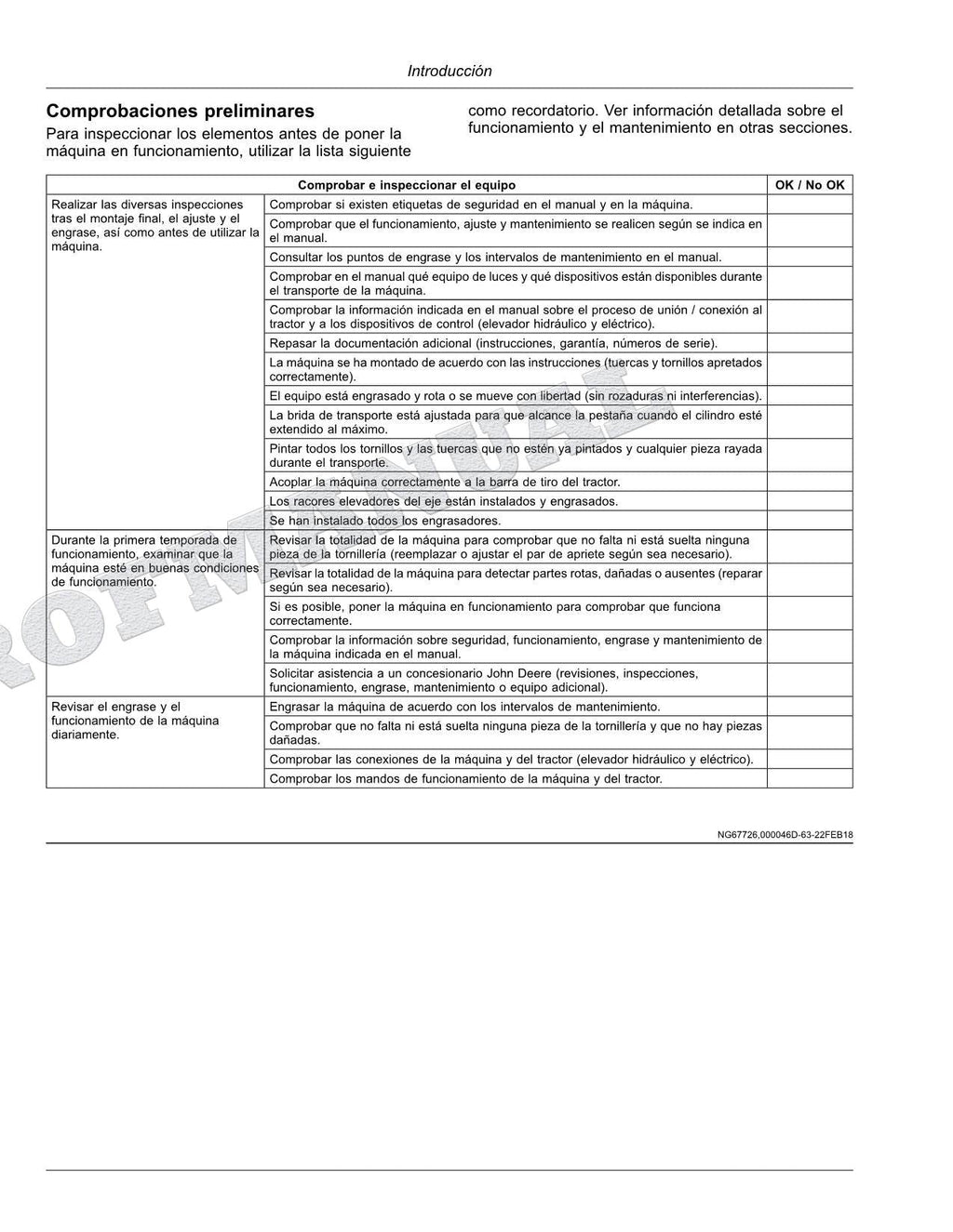 John Deere 1035 jardinera Manual del Operador Español