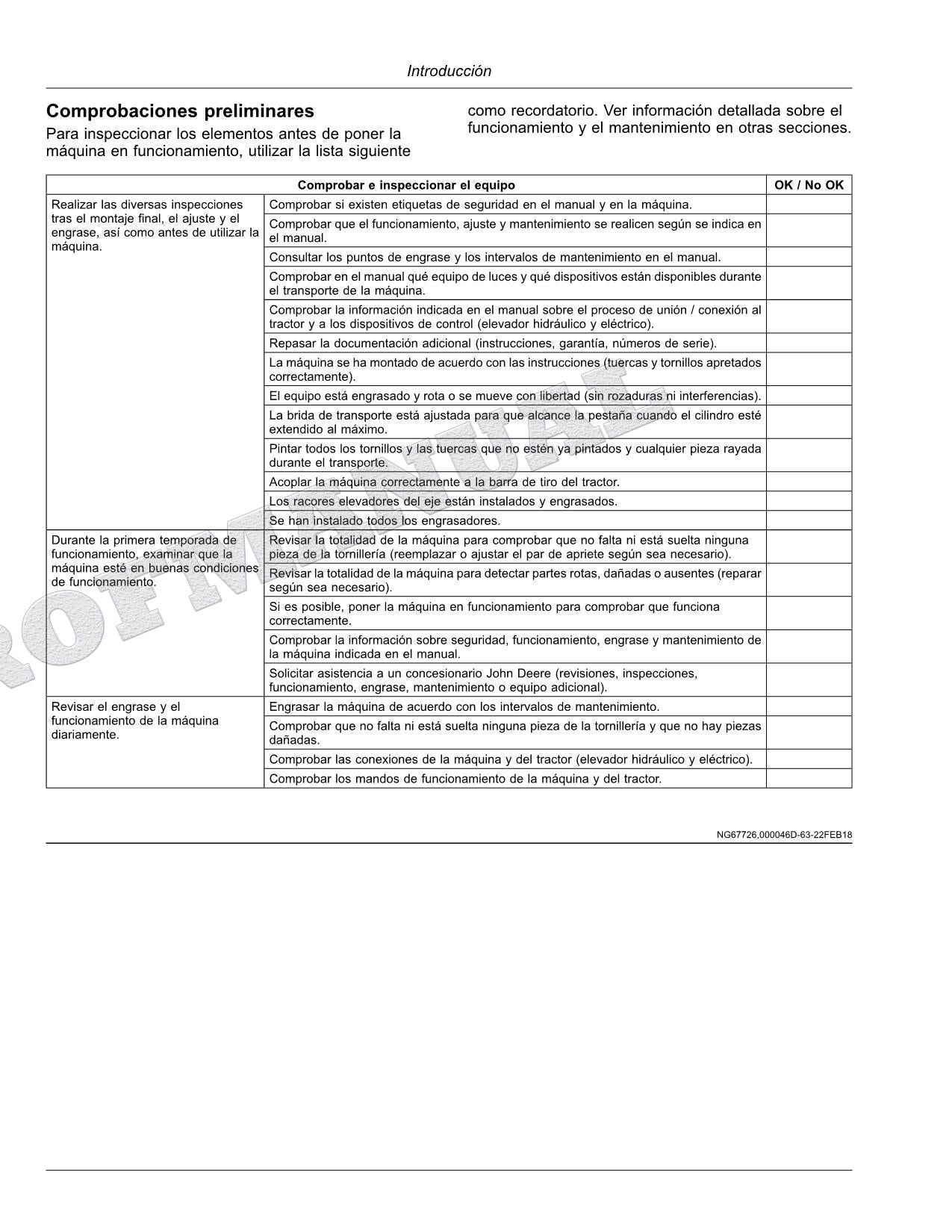 John Deere 1035 jardinera Manual del Operador Español