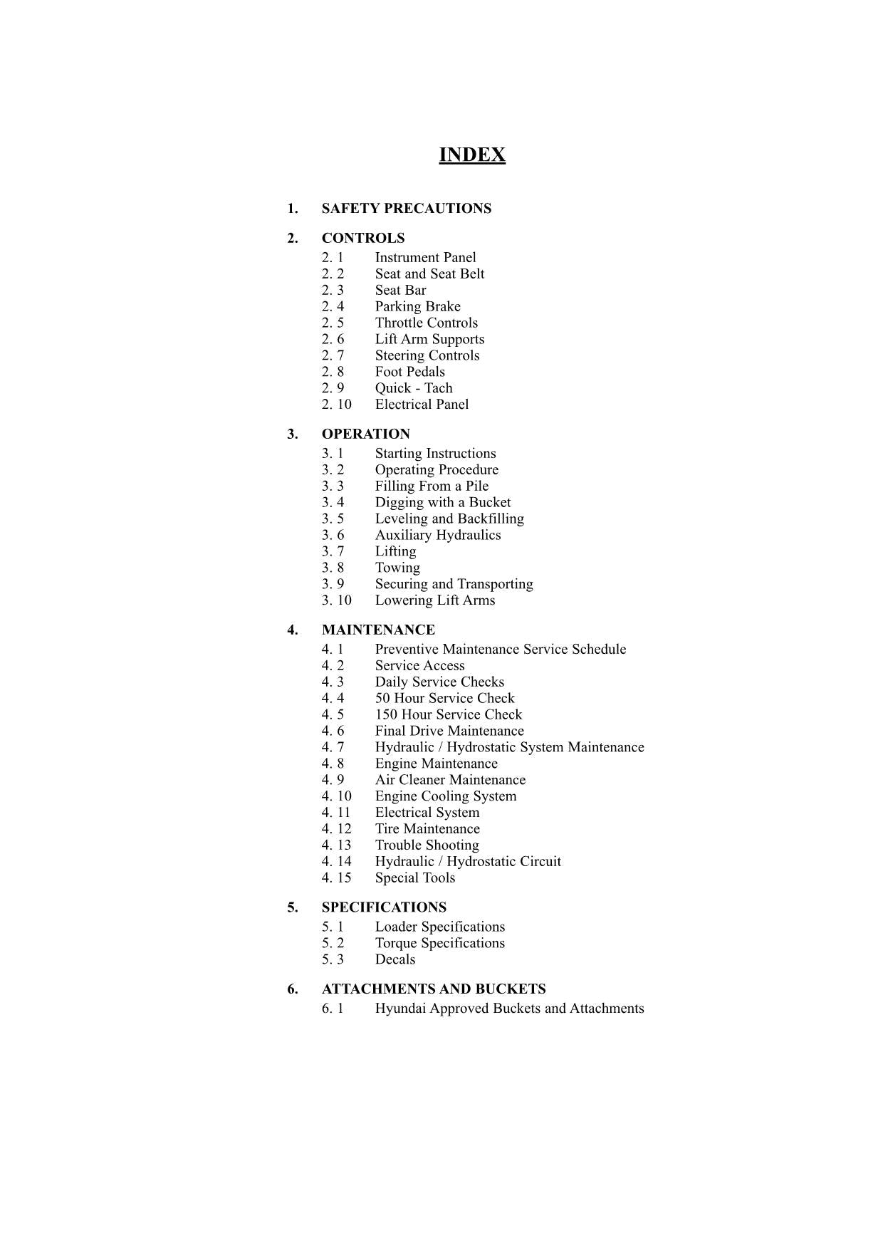 Hyundai HSL600T-680T SKID STEER LOADER Operators Maintenance Manual
