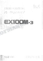 HITACHI EX100M-3 Excavator Parts Catalog Manual SN 03501-