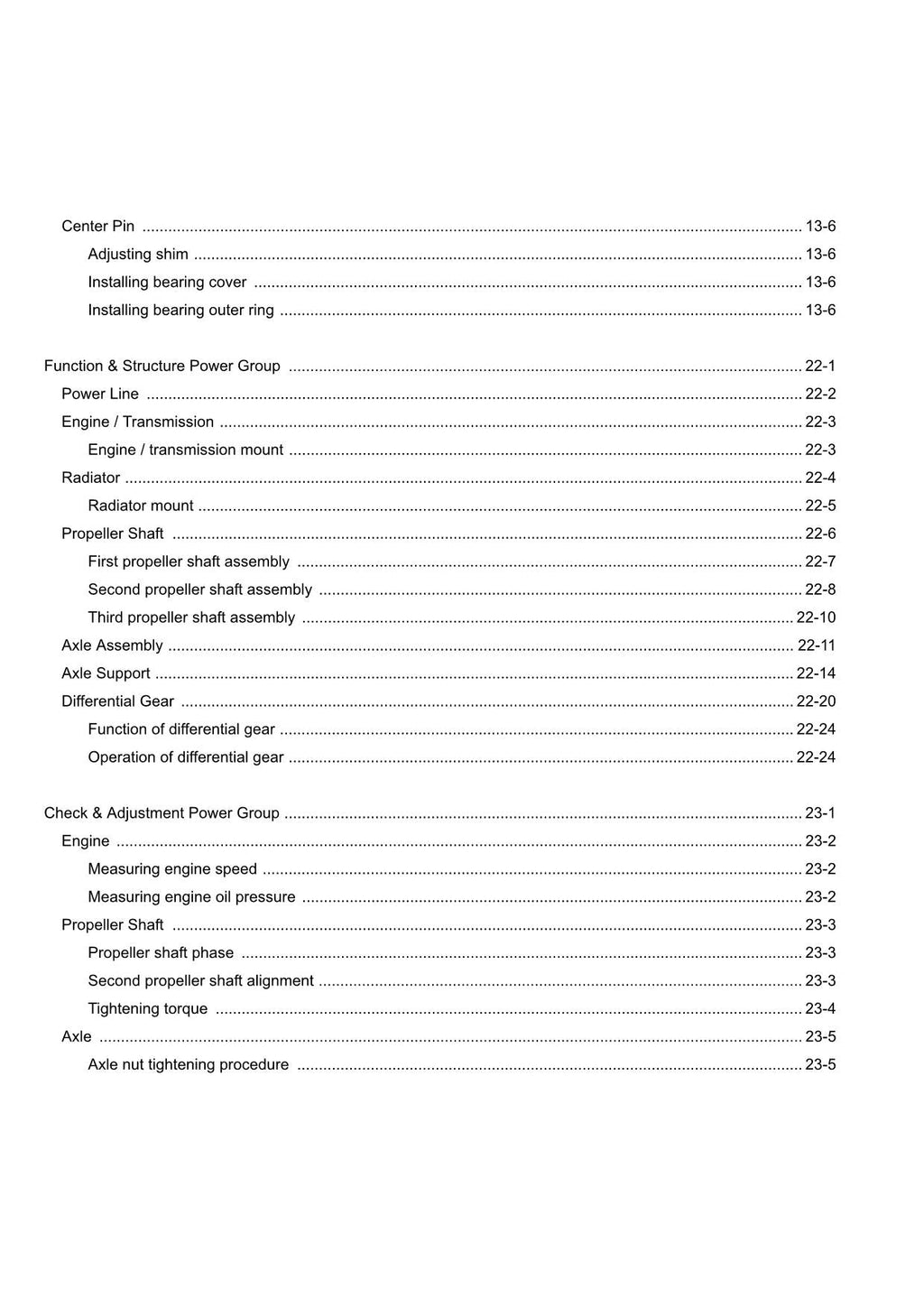 Hitachi ZW550-G Wheel Loader Technical Manual Operational Principle