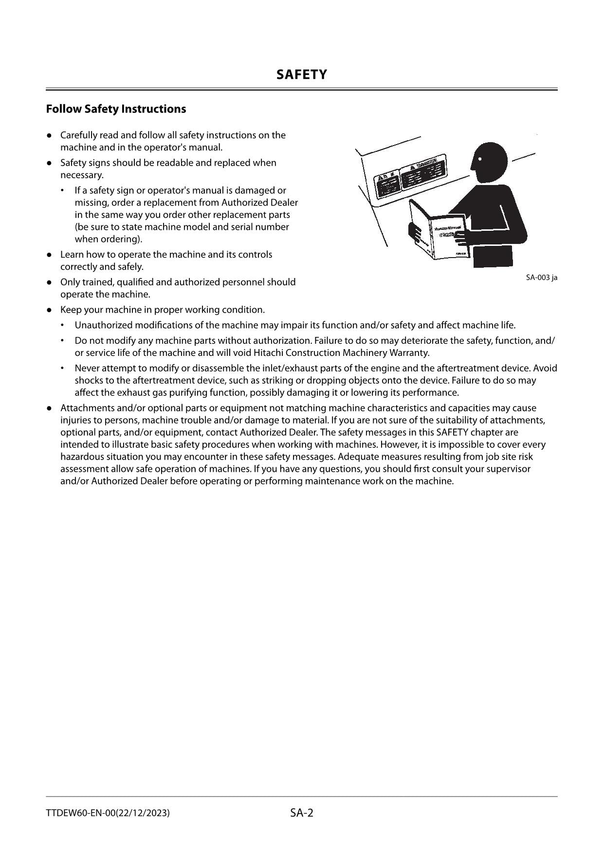 HITACHI ZX75US-7 Excavator Troubleshooting +Schematic Technical Manual TTDEW60