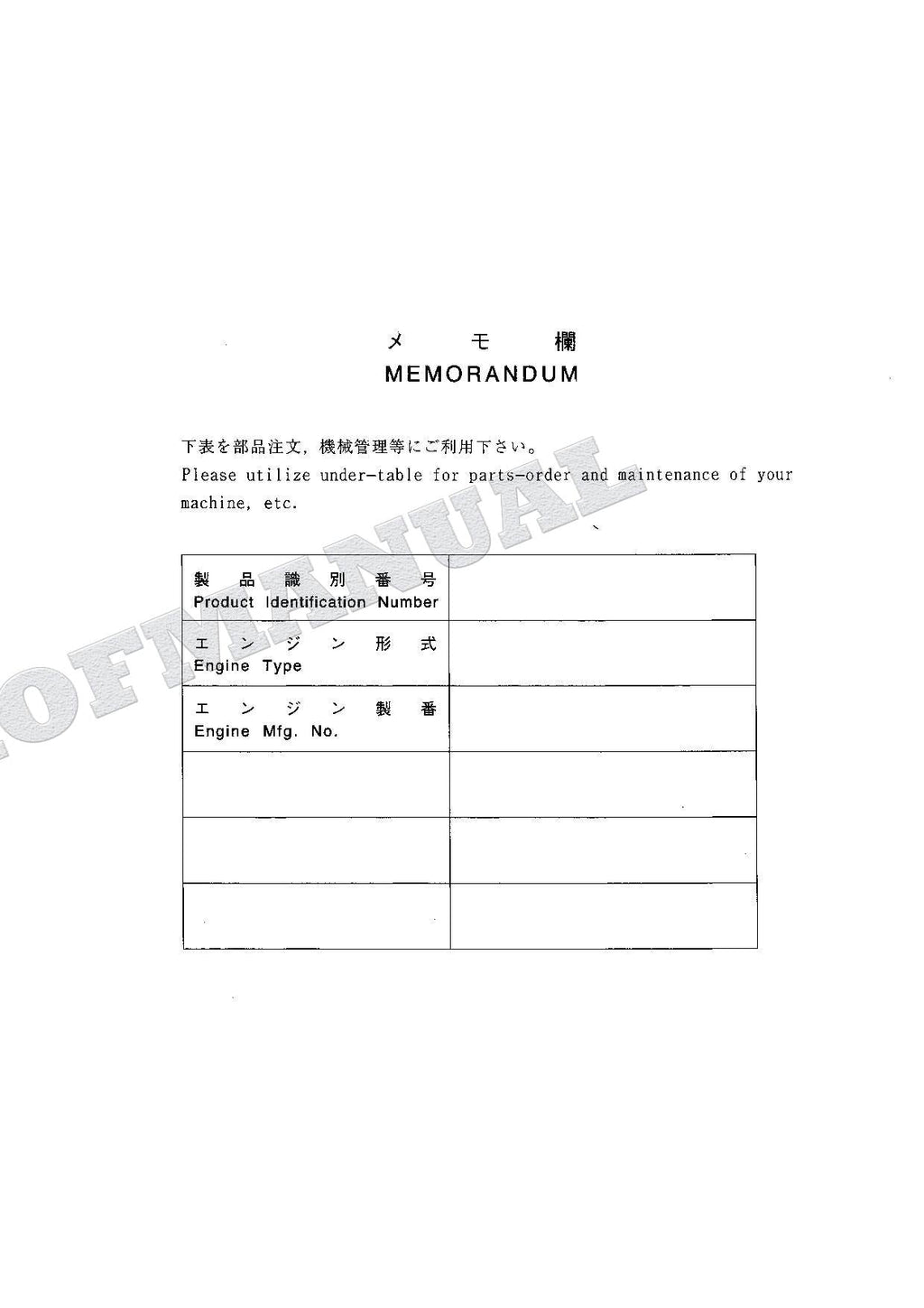 HITACHI EX135UR-5 EX135US-5 EX140US-5 Equip Comp Excavator Parts Catalog Manual