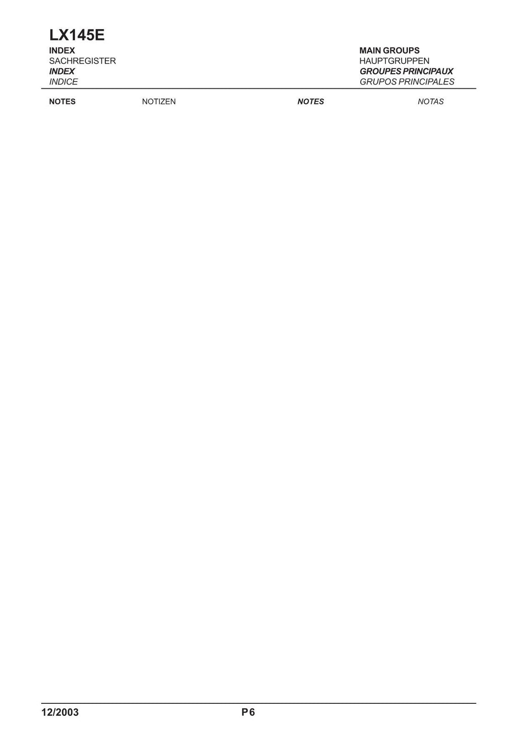 Hitachi LX145E Wheel Loader Parts Catalog Manual SN 391F1001-up