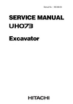 HITACHI UH073 EXCAVATOR SERVICE MANUAL