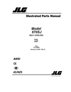 JLG 670SJ SL  Boom Lift Parts Catalog Manual 31215885