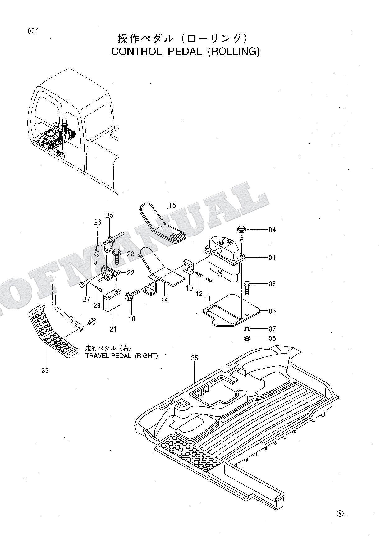 HITACHI EX120-5 Rolling Shovel Excavator Parts Catalog Manual