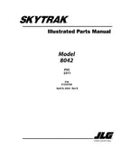 SKYTRAK 8042 Telehandler Parts Catalog Manual 31222438