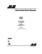 JLG 510AJ Boom Lift Parts Catalog Manual