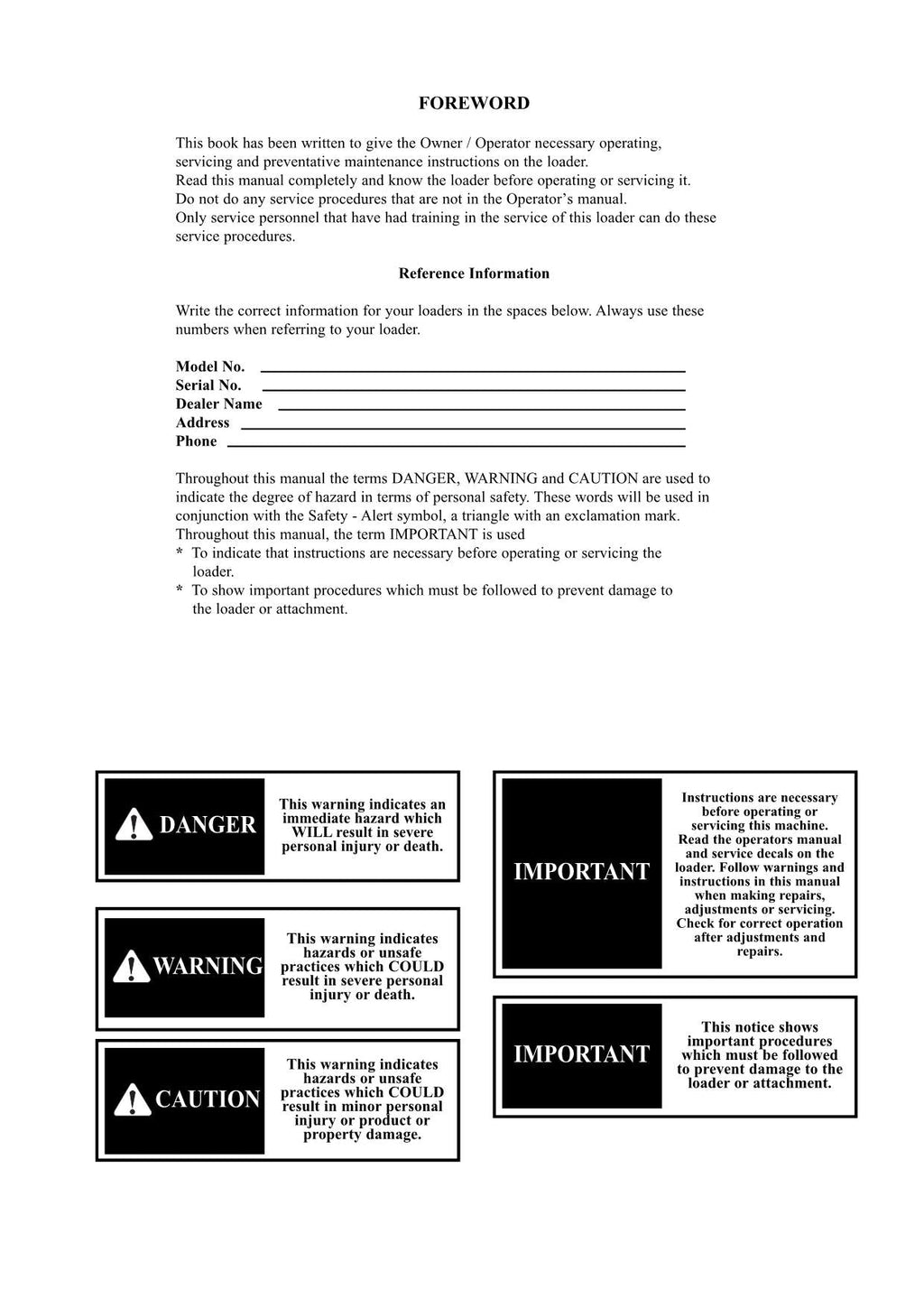 Hyundai HSL800T SKID STEER LOADER Operators Maintenance Manual
