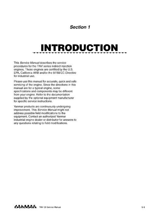 HITACHI 2TNV 3TNV ENGINE SERVICE MANUAL